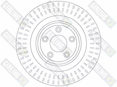Тормозной диск GIRLING для JAGUAR S-TYPE (X200) 2.7 D