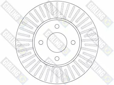 Тормозной диск GIRLING для NISSAN MICRA IV (K13) 1.2 DIG-S