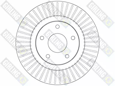 Дисковой тормозной механизм GIRLING для NISSAN JUKE (F15) 1.6 DIG-T NISMO 4x4