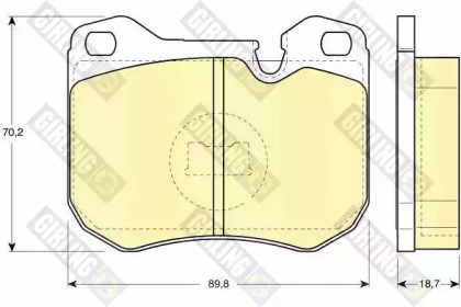 Дисковой тормозной механизм GIRLING для PORSCHE 924 2.5 S