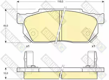 Дисковой тормозной механизм GIRLING для HONDA ACCORD II Hatchback (AC, AD) 1.8 EX (AD)