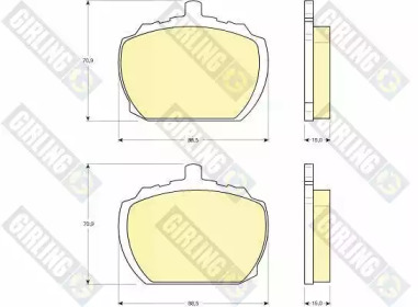 Дисковой тормозной механизм GIRLING для FORD TRANSIT Фургон (V_ _) 2.4 D (VVS)