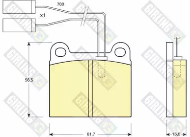 Тормозные колодки GIRLING для ALFA ROMEO ALFETTA (116_) 1.8 (116.B2)