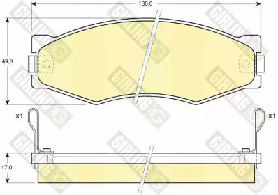 Тормозные колодки GIRLING для NISSAN CEDRIC (Y30) 3.0