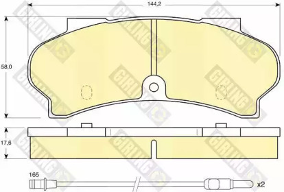 Тормозные колодки GIRLING для PEUGEOT J9 автобус 2.5 D