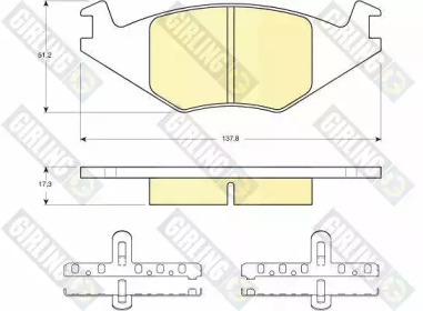 Тормозные колодки GIRLING для VW PASSAT Variant (33) 1.6