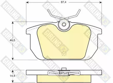 Тормозные колодки GIRLING для ALFA ROMEO 146 (930_) 1.7 i.e. 16V (930.B1)