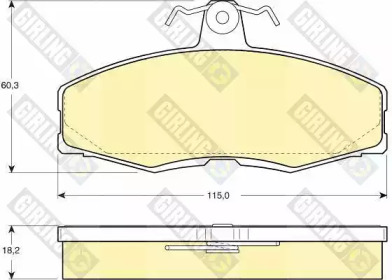 Дисковой тормозной механизм GIRLING для FORD SIERRA Хэтчбек (GBC, GBG) 2.0 16V Cosworth 4x4