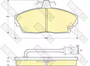 Дисковой тормозной механизм GIRLING для HONDA LEGEND I (HS, KA) 2.5 i (HS)