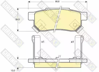 Дополнительные работы GIRLING для HONDA CIVIC VI седан (EJ, EK) 1.6 VTi (EK4)
