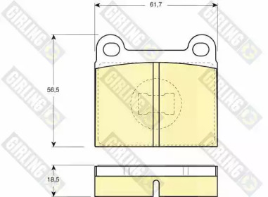 Дисковой тормозной механизм GIRLING для VW SCIROCCO (53) 1.6
