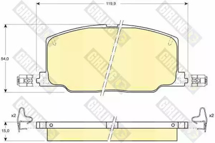 Дисковой тормозной механизм GIRLING для LEXUS ES (VCV10_, VZV21_) 250 (VZV21_)