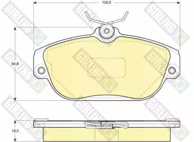 Дисковой тормозной механизм GIRLING для VOLVO 940 II (944) 2.3 Turbo