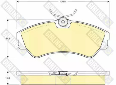 Дисковой тормозной механизм GIRLING для VW TRANSPORTER IV c бортовой платформой/ходовая часть (70XD) 1.9 TD