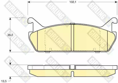 Дисковой тормозной механизм GIRLING для MAZDA 323 S IV (BG) 1.8 16V Turbo 4WD