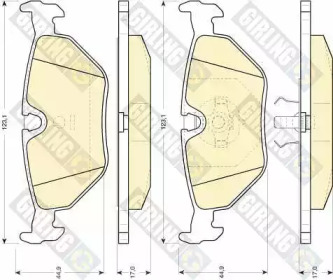 Тормозные колодки GIRLING для BMW 3 (E30) M3 2.3