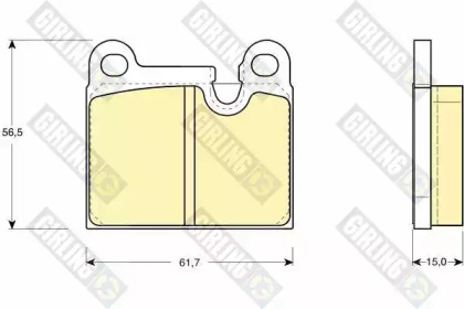 Дисковой тормозной механизм GIRLING для PORSCHE 911 3.2 SC Carrera