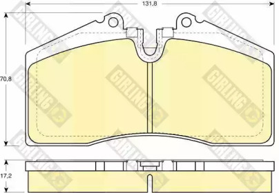 Дисковой тормозной механизм GIRLING для PORSCHE 911 Targa (993) 3.8 Carrera