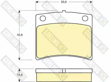 Тормозные колодки GIRLING для NISSAN CEDRIC (Y30) 3.0