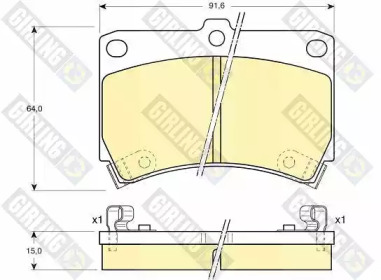 Дисковой тормозной механизм GIRLING для MAZDA 323 S IV (BG) 1.8 16V Turbo 4WD