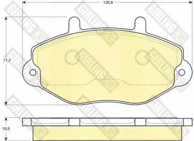 Дисковой тормозной механизм GIRLING для FORD TRANSIT Фургон (E_ _) 2.0 i (EAL, EAS)