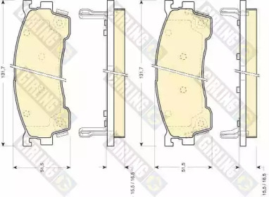 Запчасти для ТО GIRLING для MAZDA 626 IV Hatchback (GE) 2.5 24V