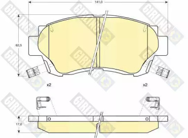 Запчасти для ТО GIRLING для LEXUS ES (VCV10_, VZV21_) 300 (MCV10_, VCV10_)