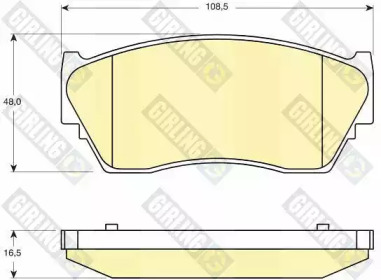 Тормозные колодки GIRLING для NISSAN SUNNY III Liftback (N14) 1.6 i