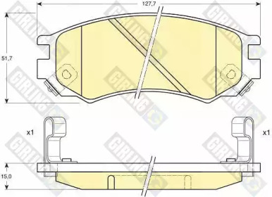 Дисковой тормозной механизм GIRLING для NISSAN AVENIR (W11) 2.0