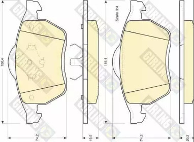 Дисковой тормозной механизм GIRLING для FORD GALAXY (WA6) 2.3