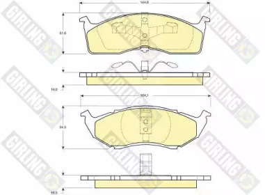 Запчасти для ТО GIRLING для DODGE NEON 2.0 16V