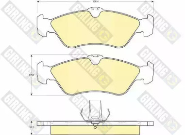 Дисковой тормозной механизм GIRLING для MERCEDES-BENZ SPRINTER 3-t Фургон (903) 308 CDI