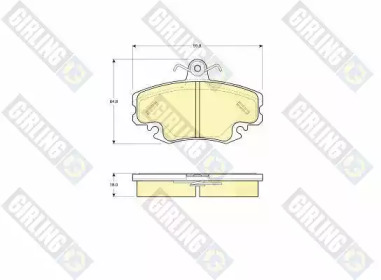 Тормозные колодки GIRLING для DACIA LOGAN (LS_) 1.6 (LSOB, LSOD, LSOF, LSOH)