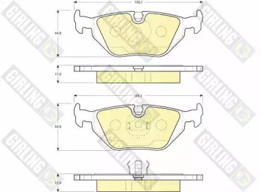 Тормозные колодки GIRLING для BMW 3 Compact (E36) 318 ti