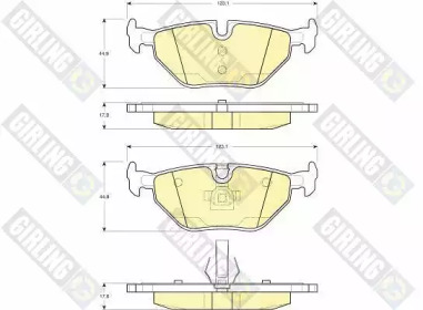 Тормозные колодки GIRLING для BMW 3 Compact (E36) 318 ti