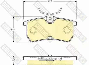 Тормозные колодки GIRLING для FORD FOCUS седан (DFW) 1.8 16V