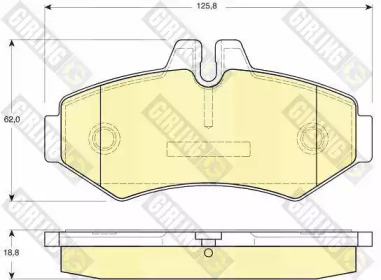 Дисковой тормозной механизм GIRLING для MERCEDES-BENZ SPRINTER 3-t Фургон (903) 308 CDI