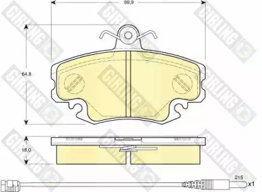 Дисковой тормозной механизм GIRLING для RENAULT RAPID Фургон (F40_, G40_) 1.4 (F402)