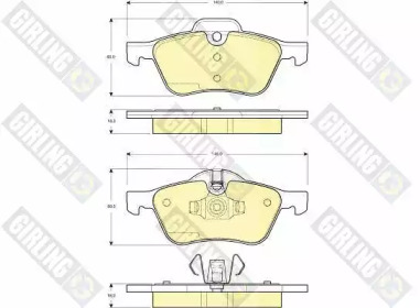 Дисковой тормозной механизм GIRLING для MINI MINI Кабриолет (R52) Cooper