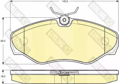 Тормозные колодки GIRLING для NISSAN PRIMASTAR Фургон (X83) 2.0