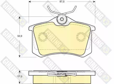 Дисковой тормозной механизм GIRLING для VW BORA Variant (1J6) 1.9 TDI 4motion