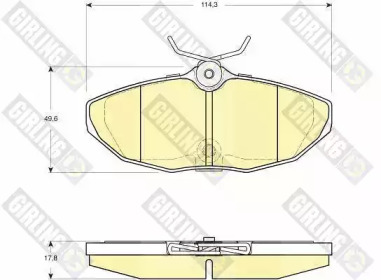Тормозные колодки GIRLING для JAGUAR S-TYPE (X200) 2.5 V6