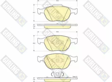 Дисковой тормозной механизм GIRLING для FORD TOURNEO CONNECT 1.8 TDCi /TDDi /DI