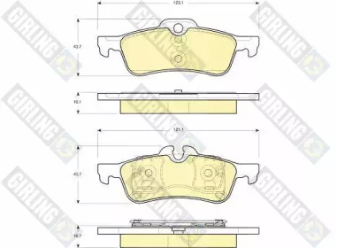 Дисковой тормозной механизм GIRLING для MINI MINI Кабриолет (R52) Cooper