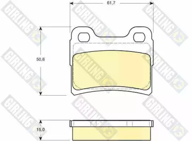 Тормозные колодки GIRLING для FORD ESCORT '95 Фургон (AVL) 1.8 D