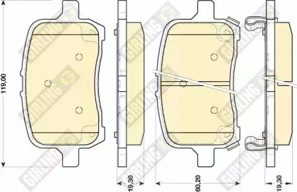 Дисковой тормозной механизм GIRLING для CHEVROLET HHR 2.4