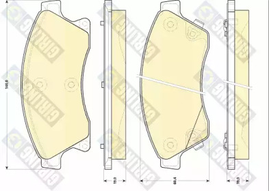 Дисковой тормозной механизм GIRLING для CHEVROLET CRUZE Station Wagon (J308) 1.4