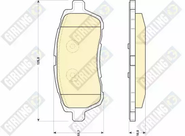 Тормозные колодки GIRLING для FORD FIESTA VI 1.5 TDCi
