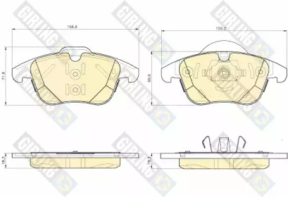 Дисковой тормозной механизм GIRLING для LAND ROVER RANGE ROVER EVOQUE Кабриолет (L538) 2.0 4x4