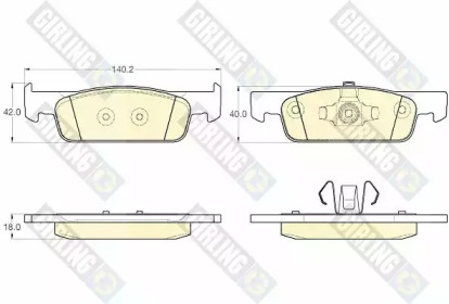 Дисковой тормозной механизм GIRLING для DACIA SANDERO II 1.5 dCi